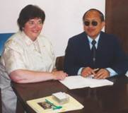 Photograph of Dr. Bernadette M.Kappen and Pecharat Techavachara 