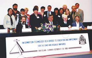 photo:Speakers at EENAT Regional Conference, Bratislava-Slovakia, 1998