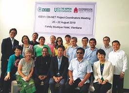Photo: Participants, ICEVI ON-NET coordinators meeting, Vientiane, Lao PDR, August 2019